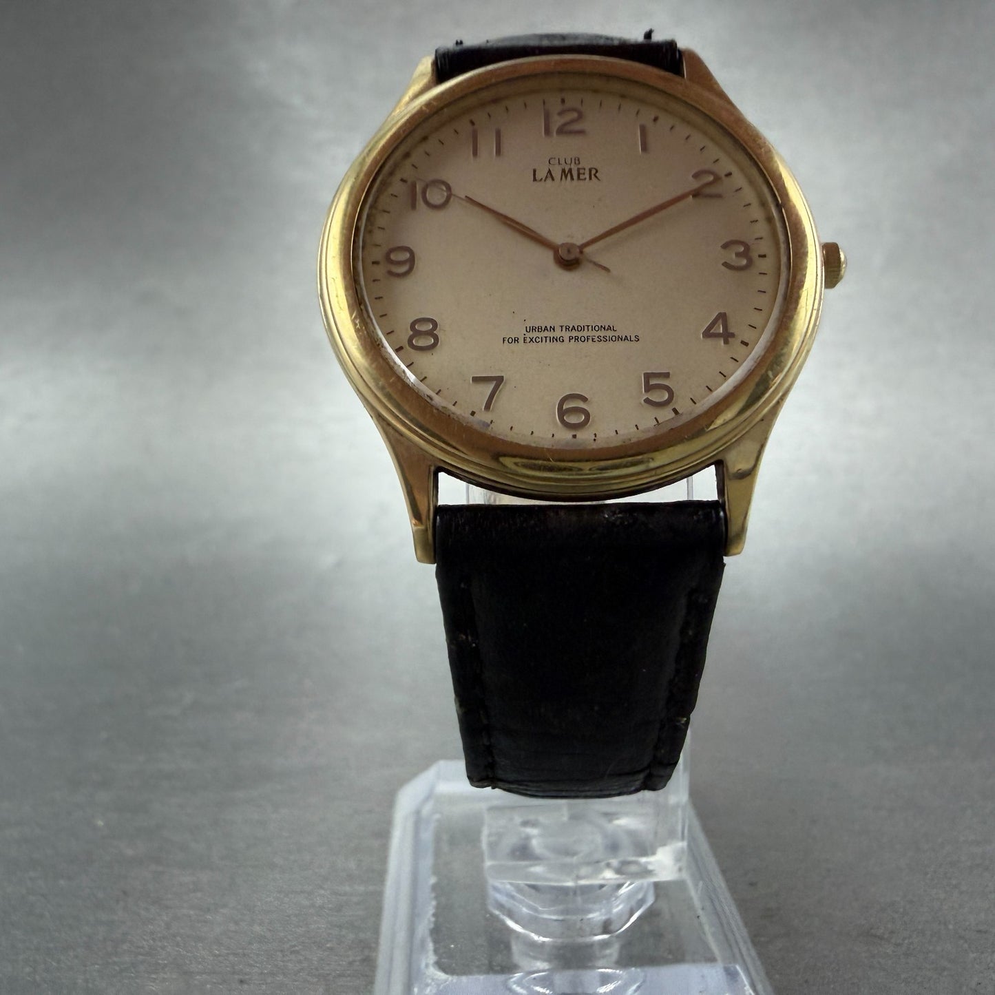 Citizen Club La Mer Watch Men 33mm Cream Dial Gold Tone 2730-274890 New Battery5