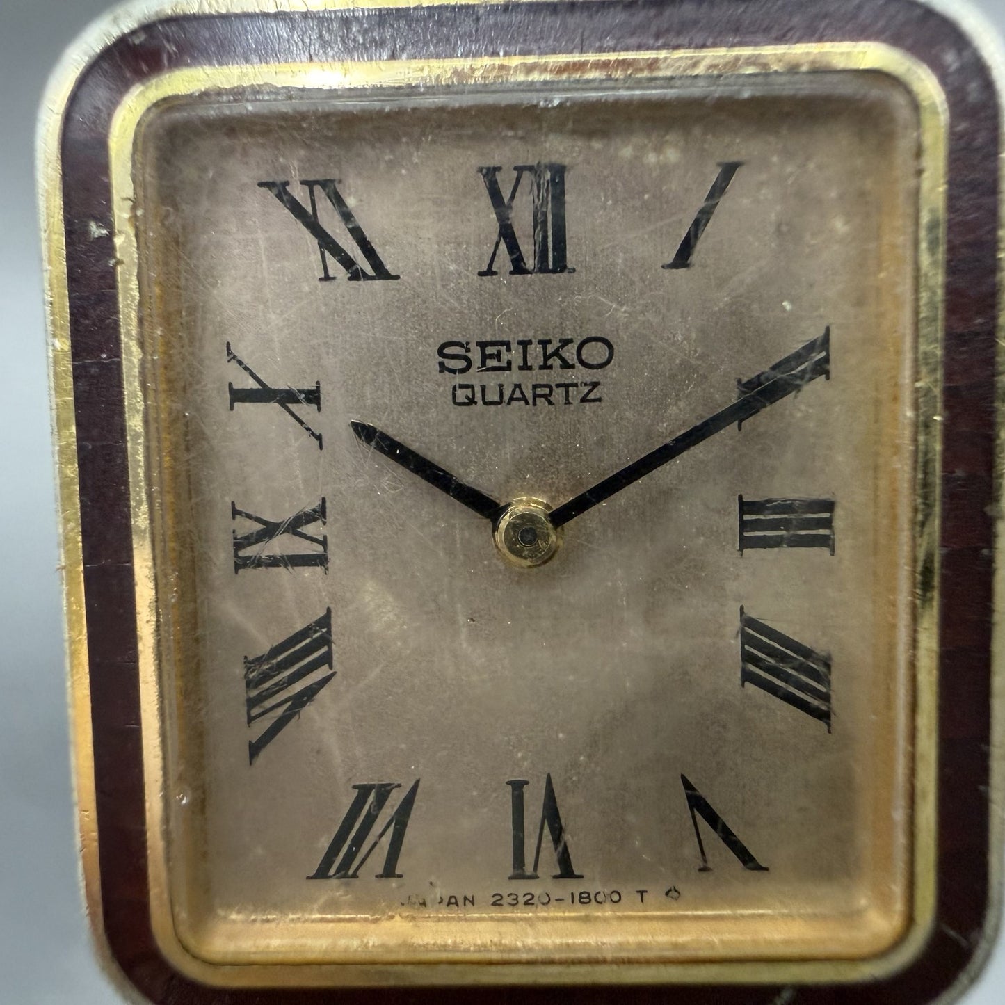 Seiko Tank Watch Women 20mm Rose Dial Gold Tone Rectangle 2320-581A New Battery1