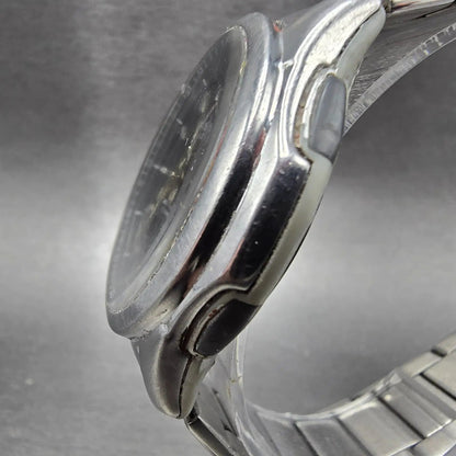 Casio Wave Ceptor Watch Men 42mm Black Dial Steel Solar Analog Digital Works JPl2