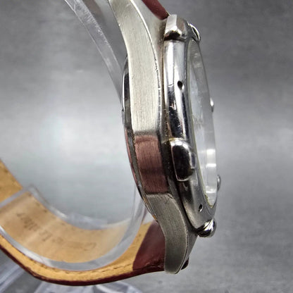 Wenger SAK Designs Watch Men 36mm White Dial Silver Tone Date Round PARTS4