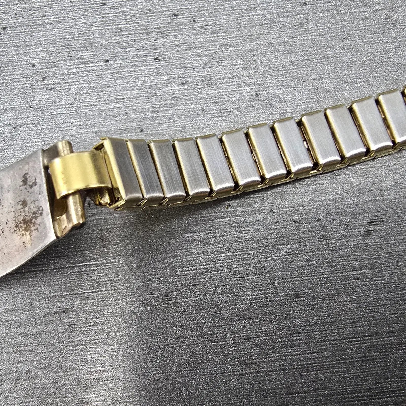 Navajo Sterling Silver Watch Band Tips 9mm Moonstone 1/20 12K SF  Vintage9