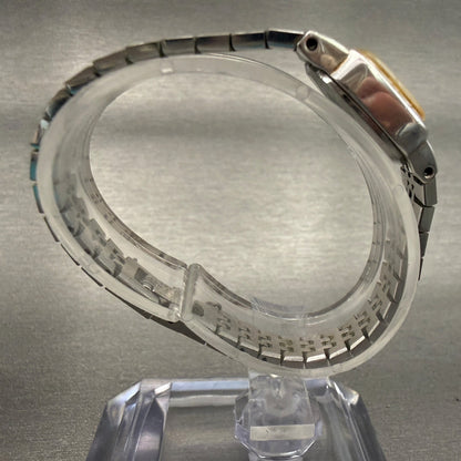 Seiko Watch Women 17mm Silver Dial Silver Tone Rectangle 5420-5079 New Battery8