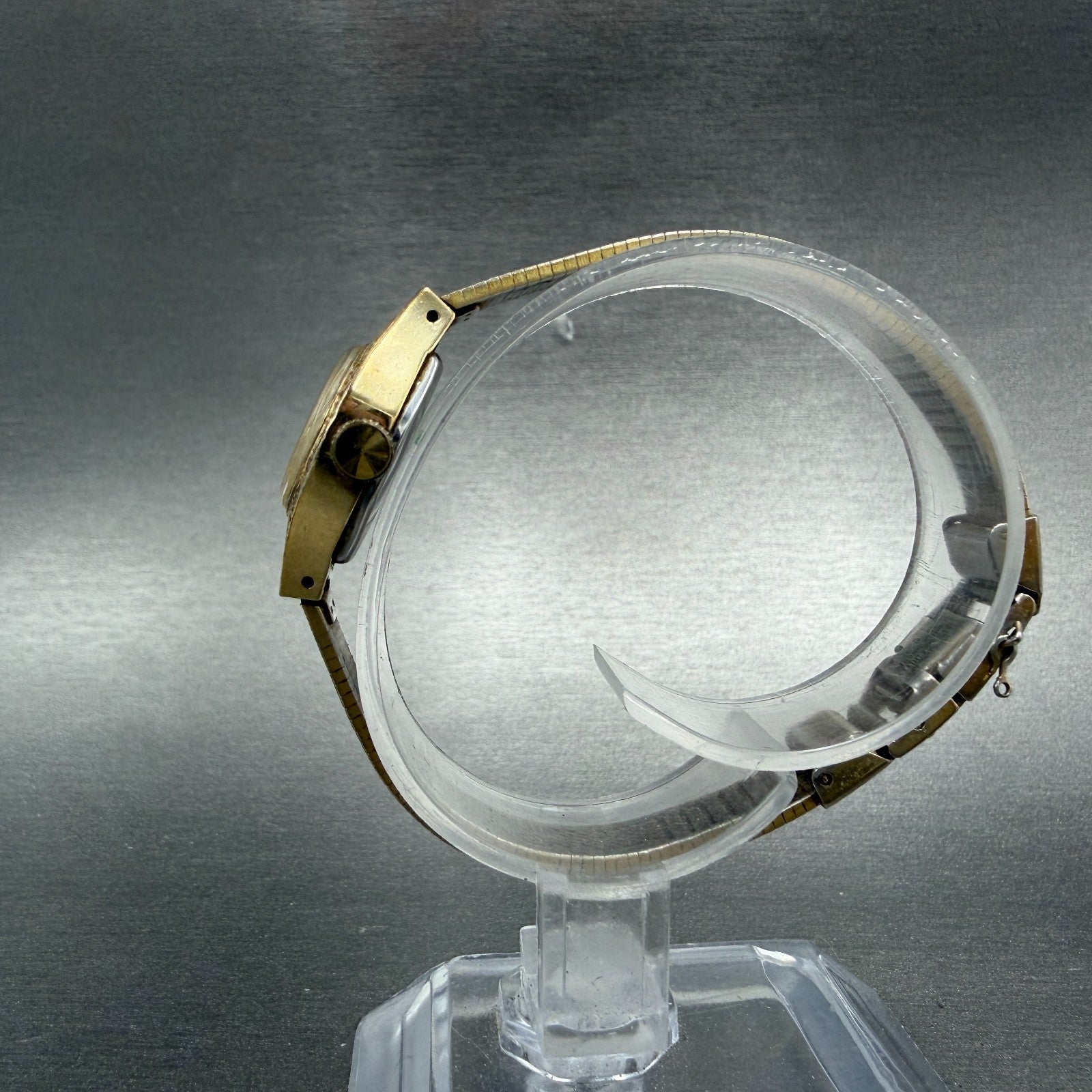 Seiko Watch Women 22mm Brown Dial Gold Tone Oval Manual Winds Runs 11-7719 VTG6