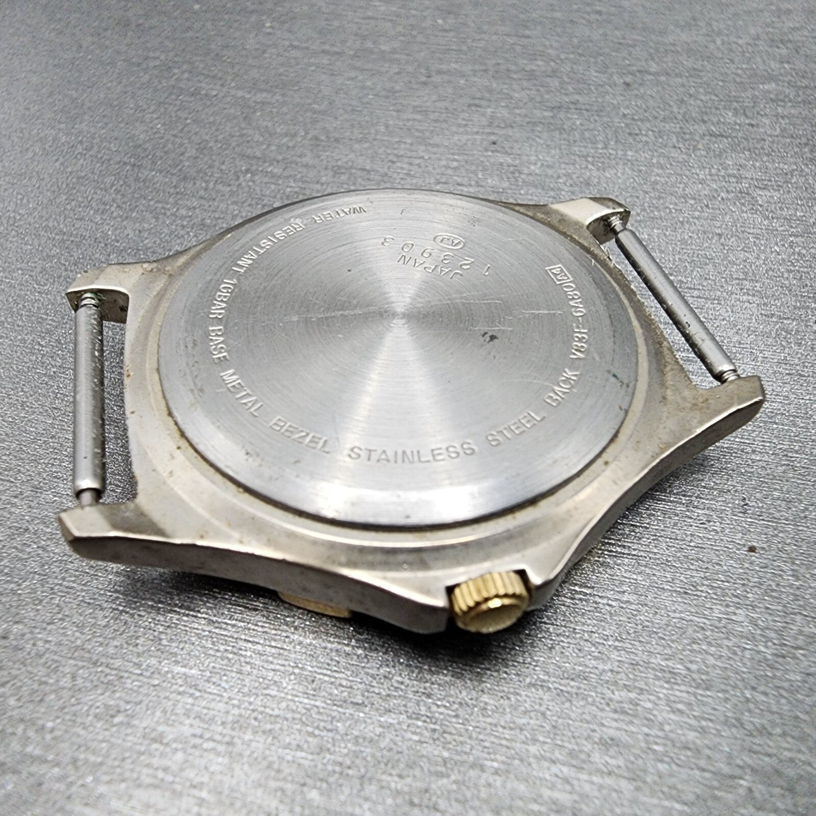 Seiko Alba Field Gear Watch Men 35mm Cream Dial Two Tone Daydate Month Day night8