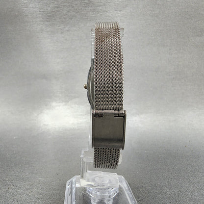 Citizen Q&Q Watch Women 21mm White Dial Silver Tone Oval Mesh Band New battery7