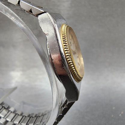 Seiko Watch Women 20mm Silver Dial Two Tone Round 54200059 New Battery3