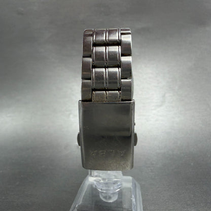 Seiko Alba Tank Watch Men 31mm White Dial Silver Tone 7N01-0FG0 New Battery7