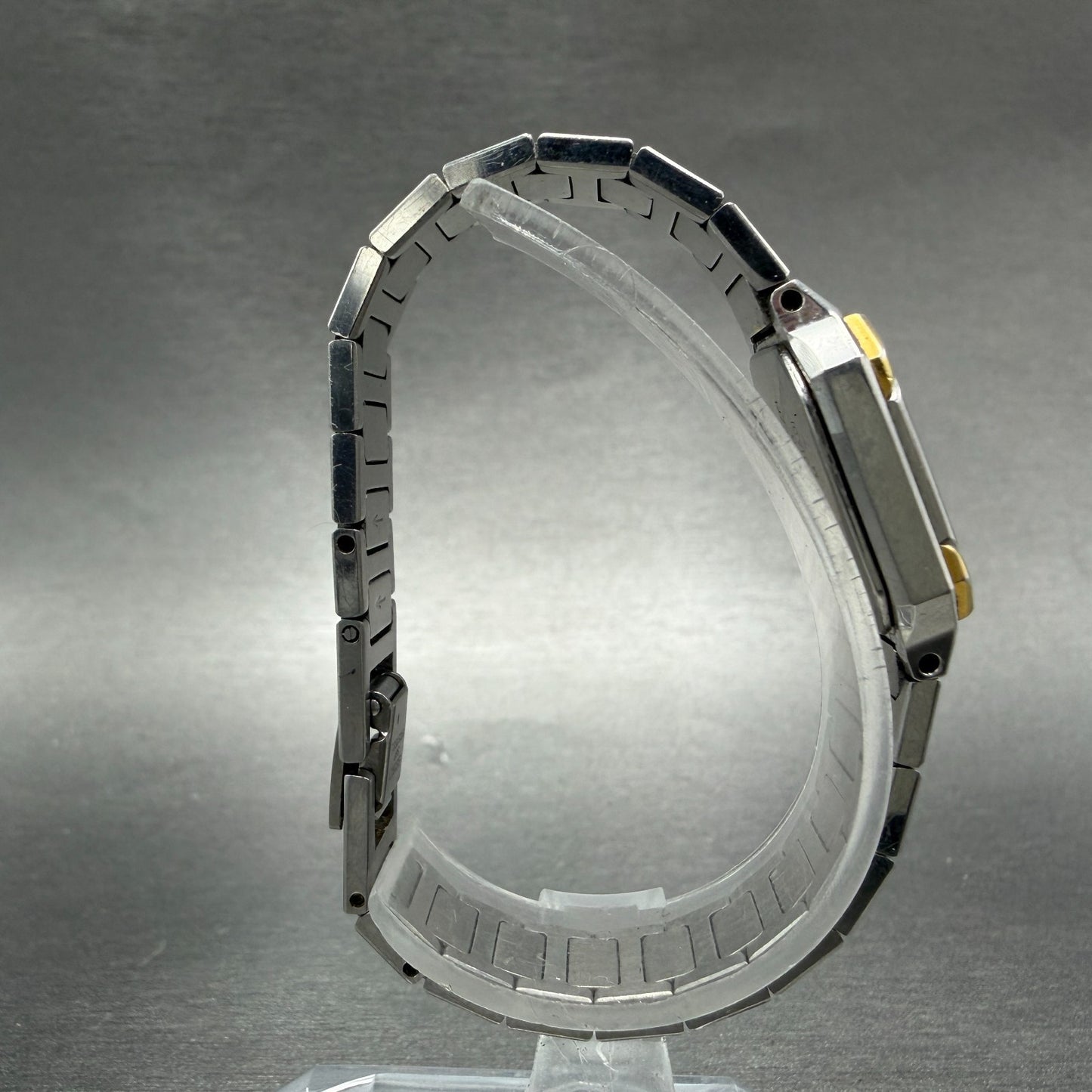 Seiko Tank Watch Women 20mm Silver Dial Two Tone Rectangle 1221-5060 New Battery8