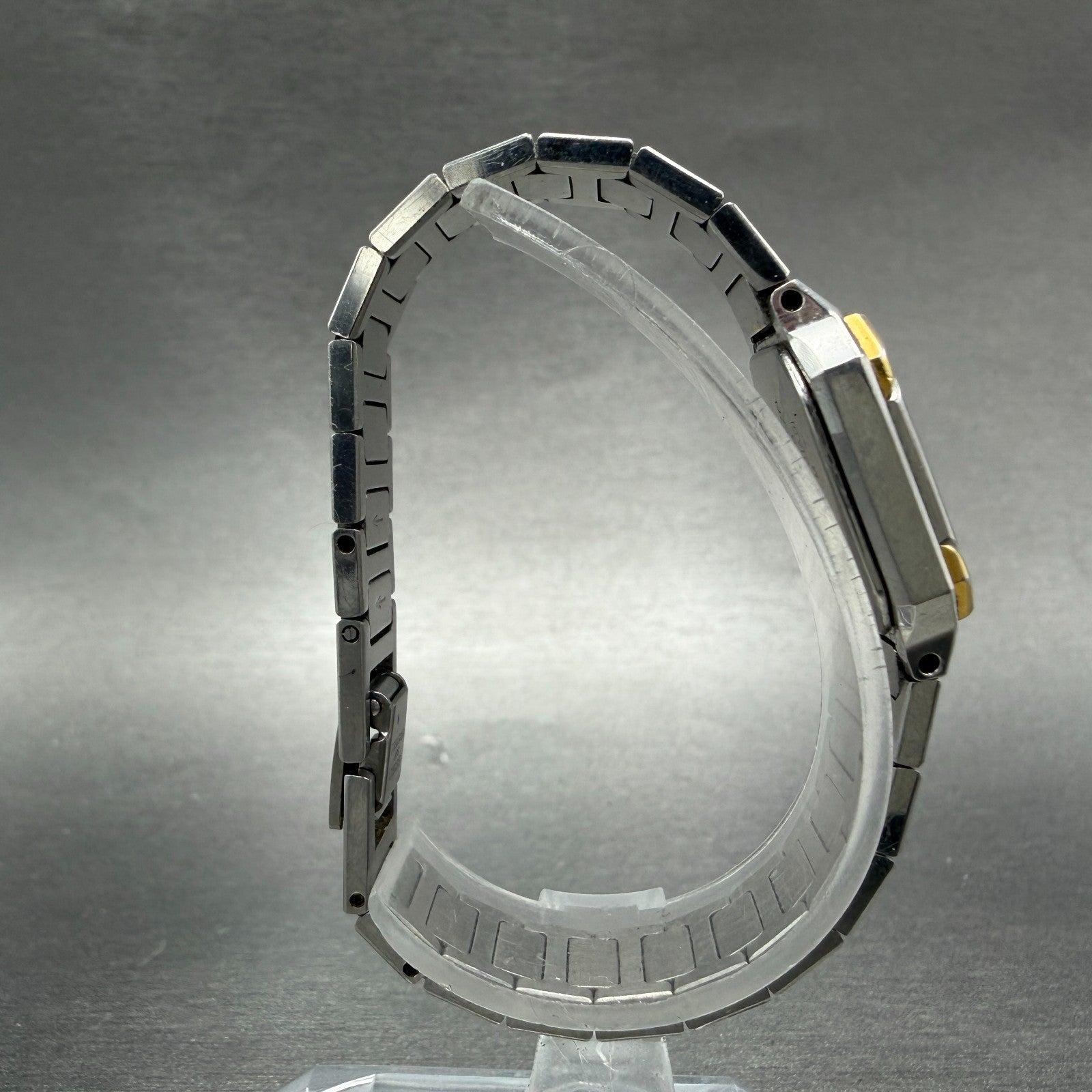 Seiko Tank Watch Women 20mm Silver Dial Two Tone Rectangle 1221-5060 New Battery8