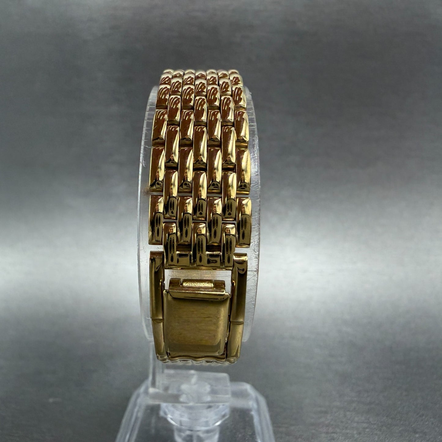 Seiko Pulsar Watch Women 24mm MOP Dial Gold Tone Round V401-1730 New Battery7