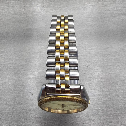 Seiko President Watch Men 36mm Luminous Dial Two Tone Daydate 7N43-8111 New Batt4