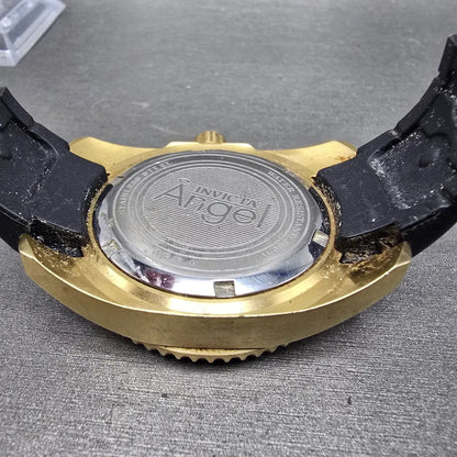 Invicta Angle Dive Watch Women 39mm MOP Dial Gold Tone Date 0489 New Battery7