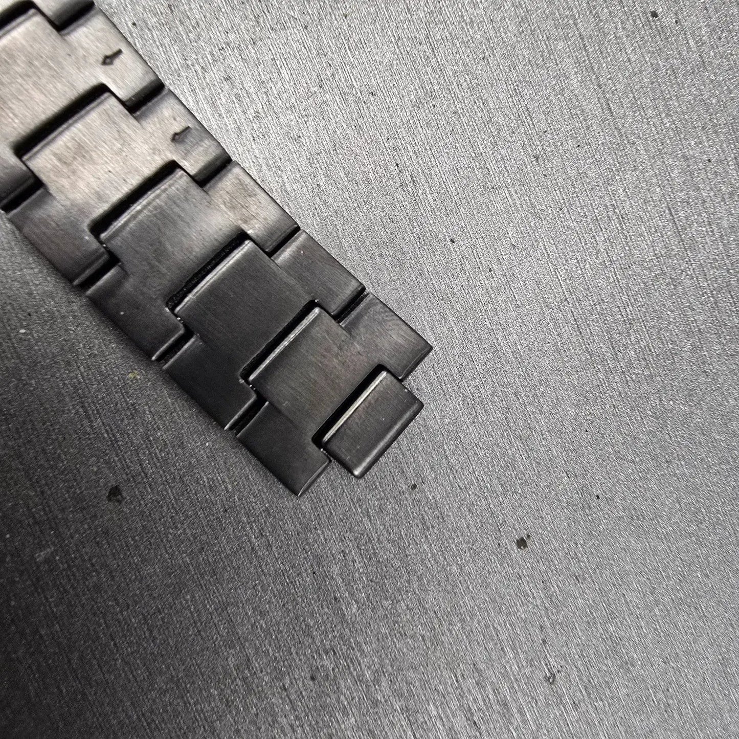 Seiko Bracelet 20mm Black & Gold Tone For 6A32-00B0 Tri Folding 3363 GI Steel9