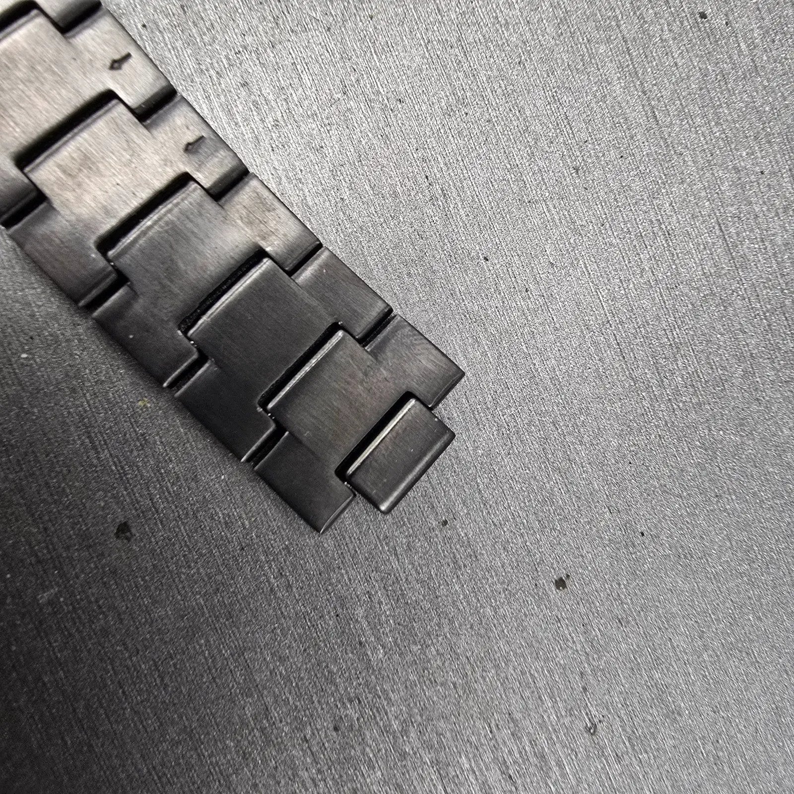 Seiko Bracelet 20mm Black & Gold Tone For 6A32-00B0 Tri Folding 3363 GI Steel9