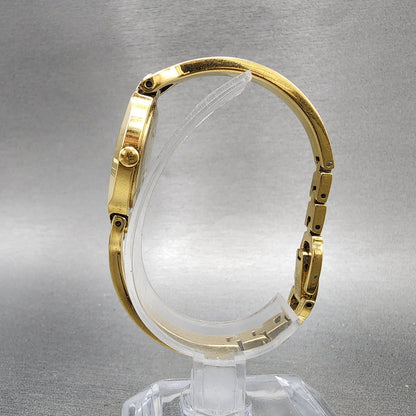 Movado Kara Watch Women 24mm Black Dial Gold Tone Round 88A11846 New Battery6