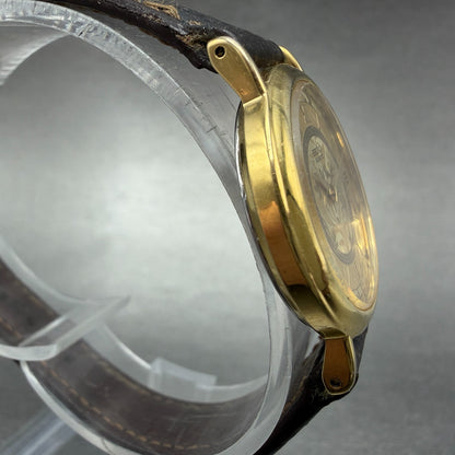 Seiko Watch Women 26mm Gold Floral Dial Gold Tone Round 1n00-0d59 New Battery AB3