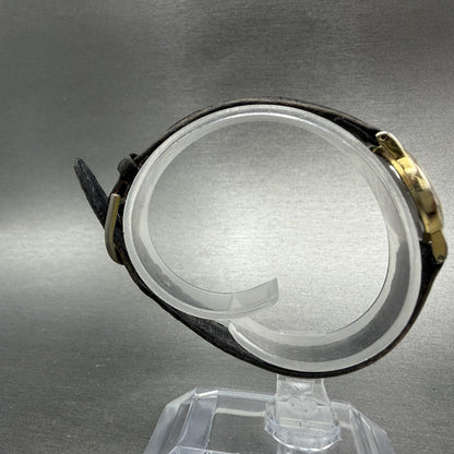 Seiko Watch Women 20mm Gold Dial Gold Tone Round 2y00-0A19 New Battery Vintage8