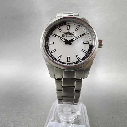 Invicta Specialty Watch Women 33mm MOP Dial Silver Tone Round 12830 New Battery5