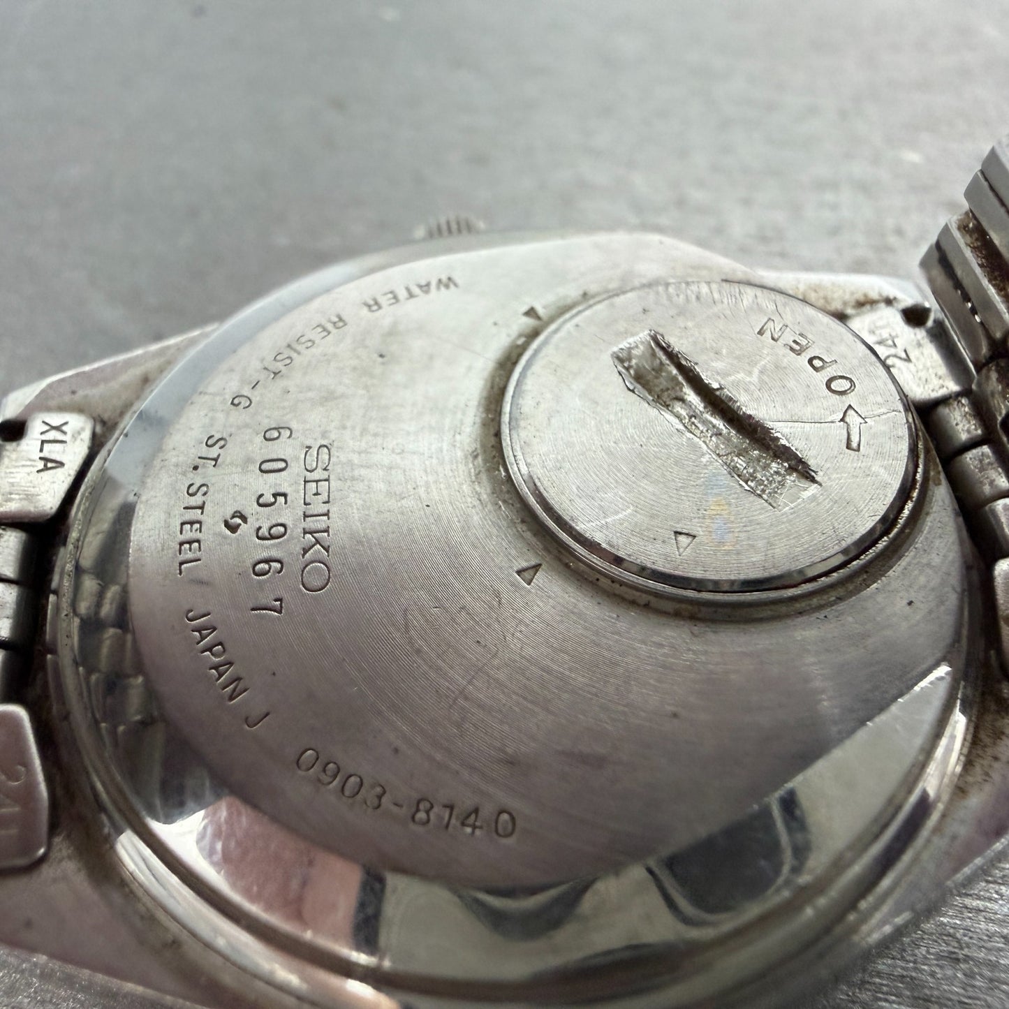 Seiko Type II Watch Men Brown 36mm Dial Silver Tone Daydate 0903-8140 NewBattery9