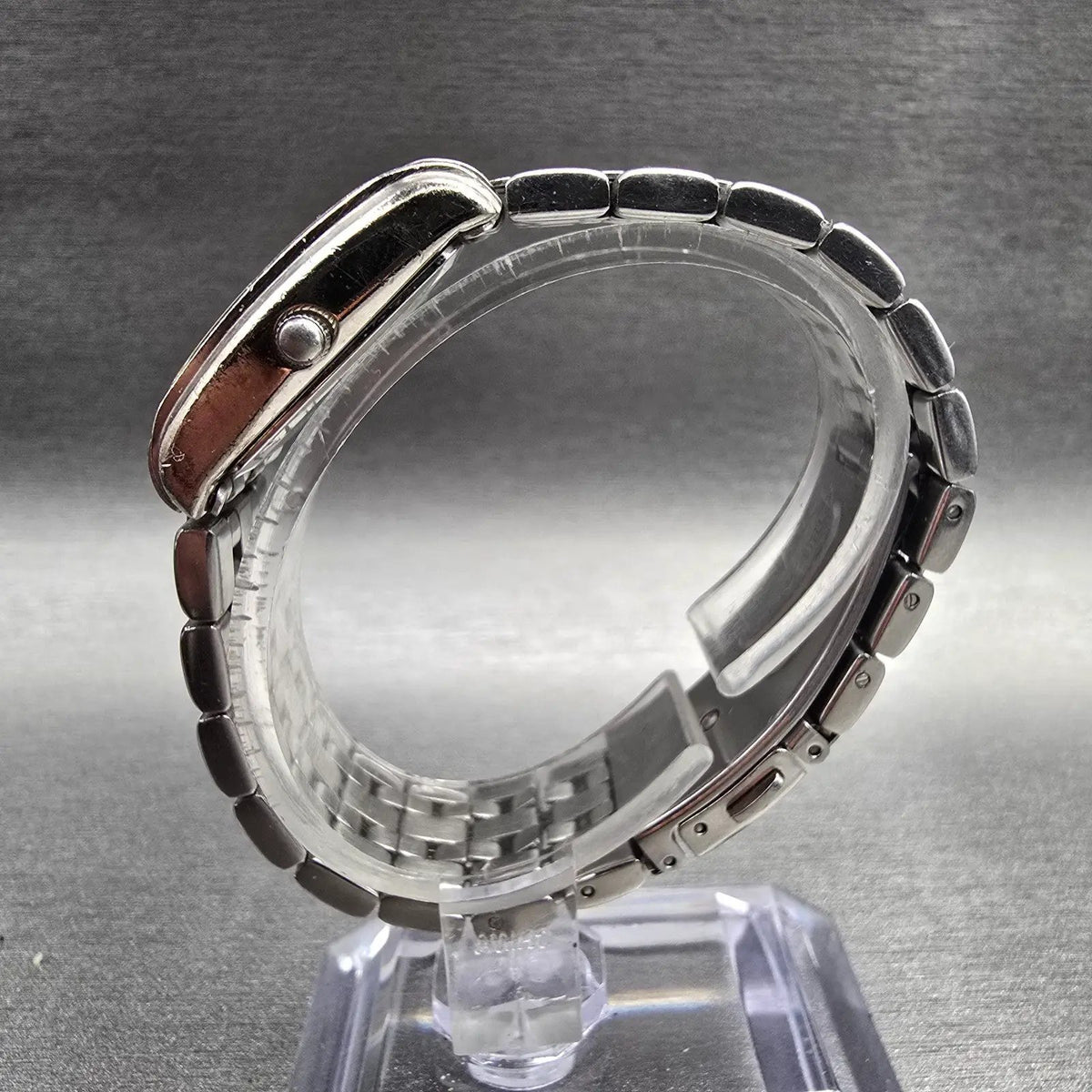 Bulova Tank Watch Women 22mm Silver Dial Silver Tone Rectangle 96L006 New Batt6
