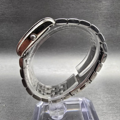 Bulova Tank Watch Women 22mm Silver Dial Silver Tone Rectangle 96L006 New Batt6