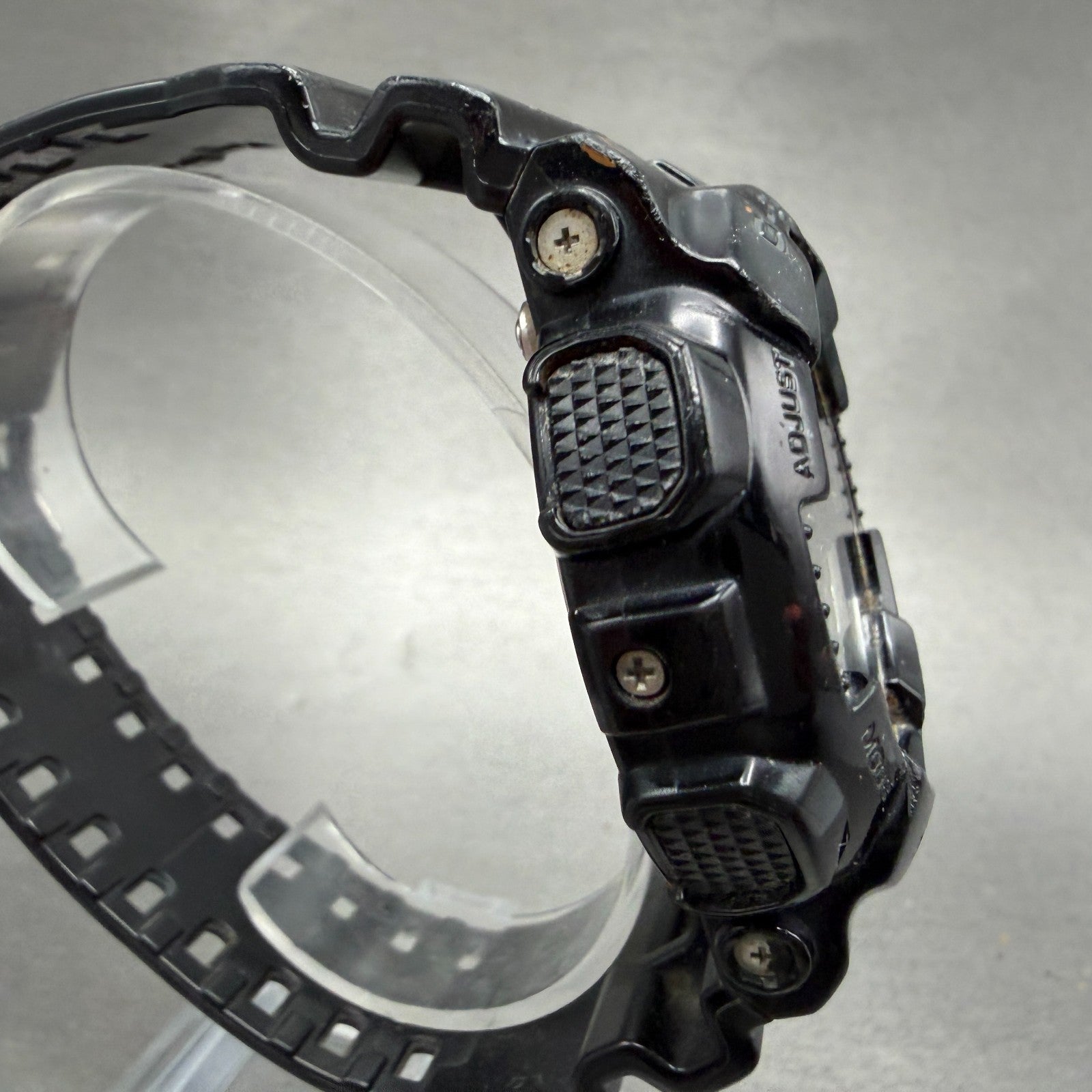 Casio G-Shock GD-110 Watch Men 51mm Black Silver Alarm Chronograph New Battery G3
