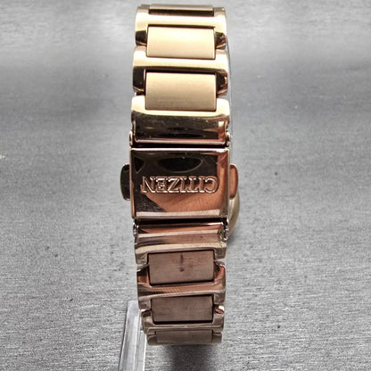 Citizen Eco-Drive Watch Women 30mm MOP Dial Gold Tone Gemmed E031-R007645 Works7