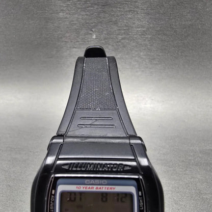 Casio W-201 Watch Men 36mm Black Alarm Chrono Digital Illuminator New Battery LP4