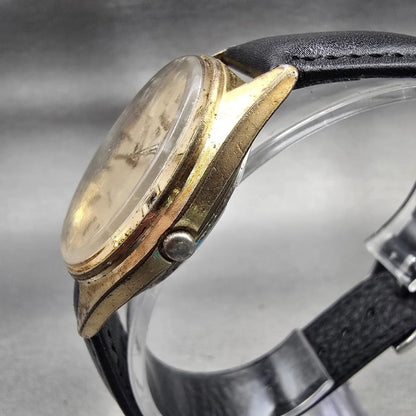 Seiko Pulsar Watch Men 36mm Champagne Dial Gold Tone Date Y562-8139 New Battery2