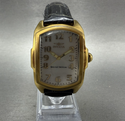 Invicta Lupah Watch Women 29mm MOP Dial Gold Tone Oval 13834 New Battery0