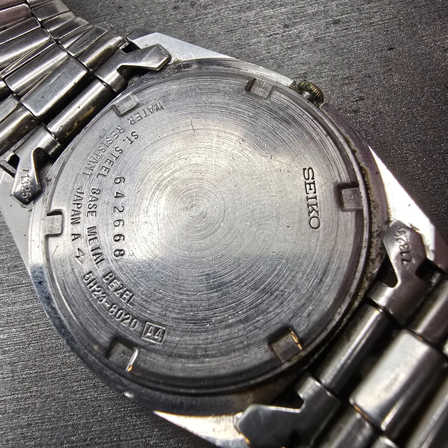 Seiko President Watch Men 35mm Silver Dial Two Tone Daydate 5H23-8020 New Batt10