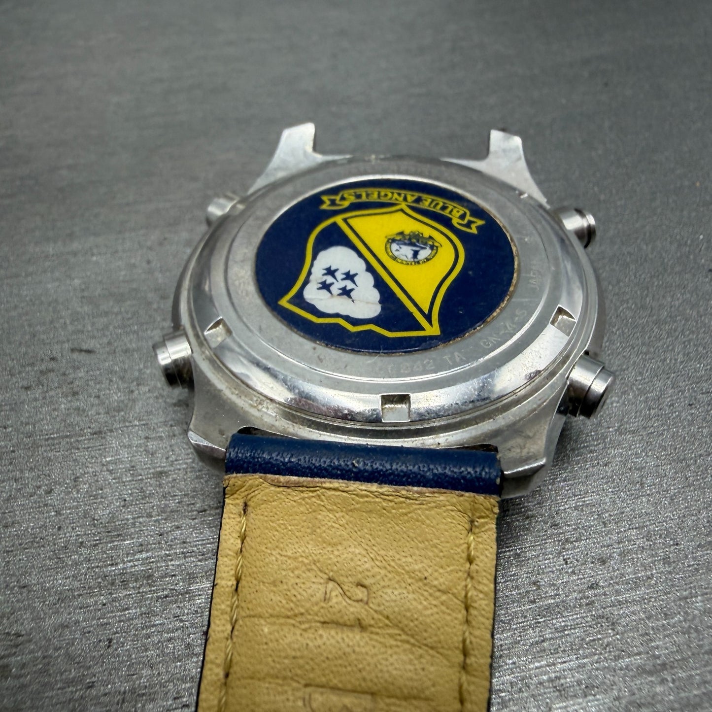 Citizen Navihawk Blue Angels Watch Men 42mm Ana Digi Steel C300-Q00842 PARTS9