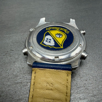 Citizen Navihawk Blue Angels Watch Men 42mm Ana Digi Steel C300-Q00842 PARTS9
