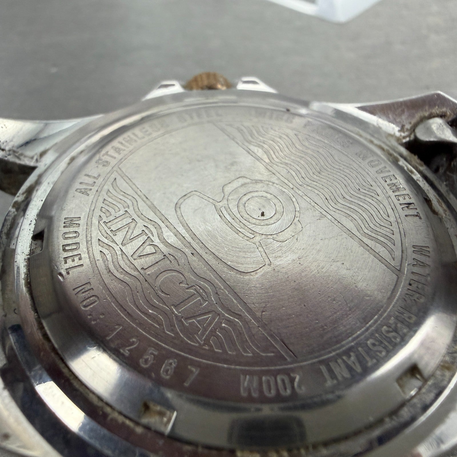 Invicta Pro Diver Watch Men 47mm Black Dial Two Tone Date 12567 New Battery9