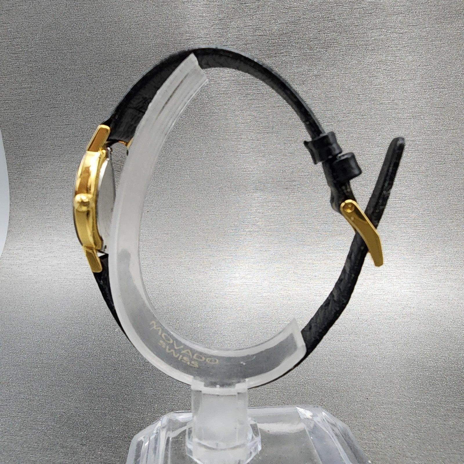 Movado Museum Watch Women 23mm Black Dial Black Tone Round 88.C1.825.2 New Batt6