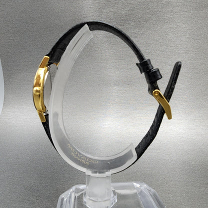 Movado Museum Watch Women 23mm Black Dial Black Tone Round 88.C1.825.2 New Batt6