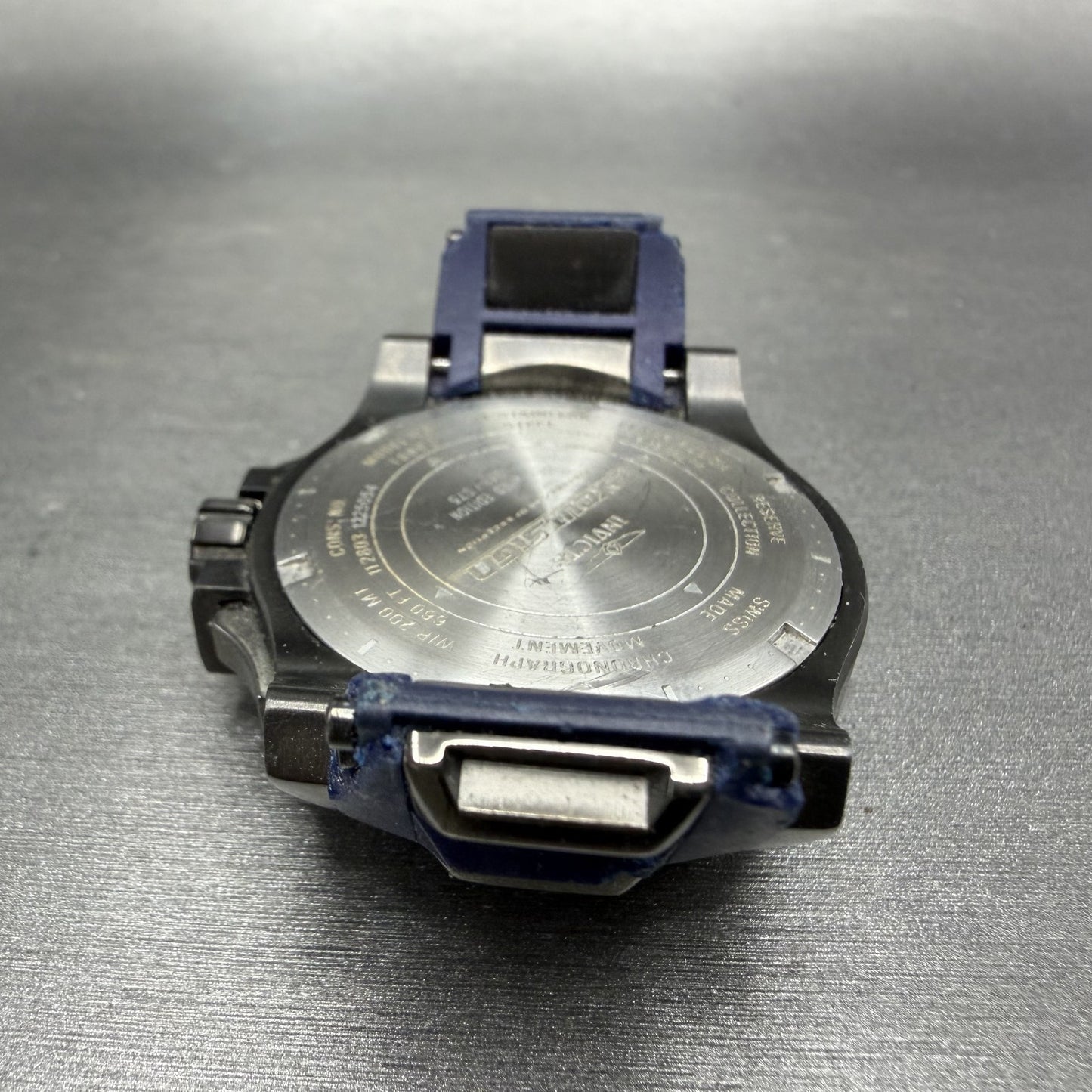 Invicta Excursion Chronograph Watch Women 40mm Blue Dial Daydate 18692 PARTS9