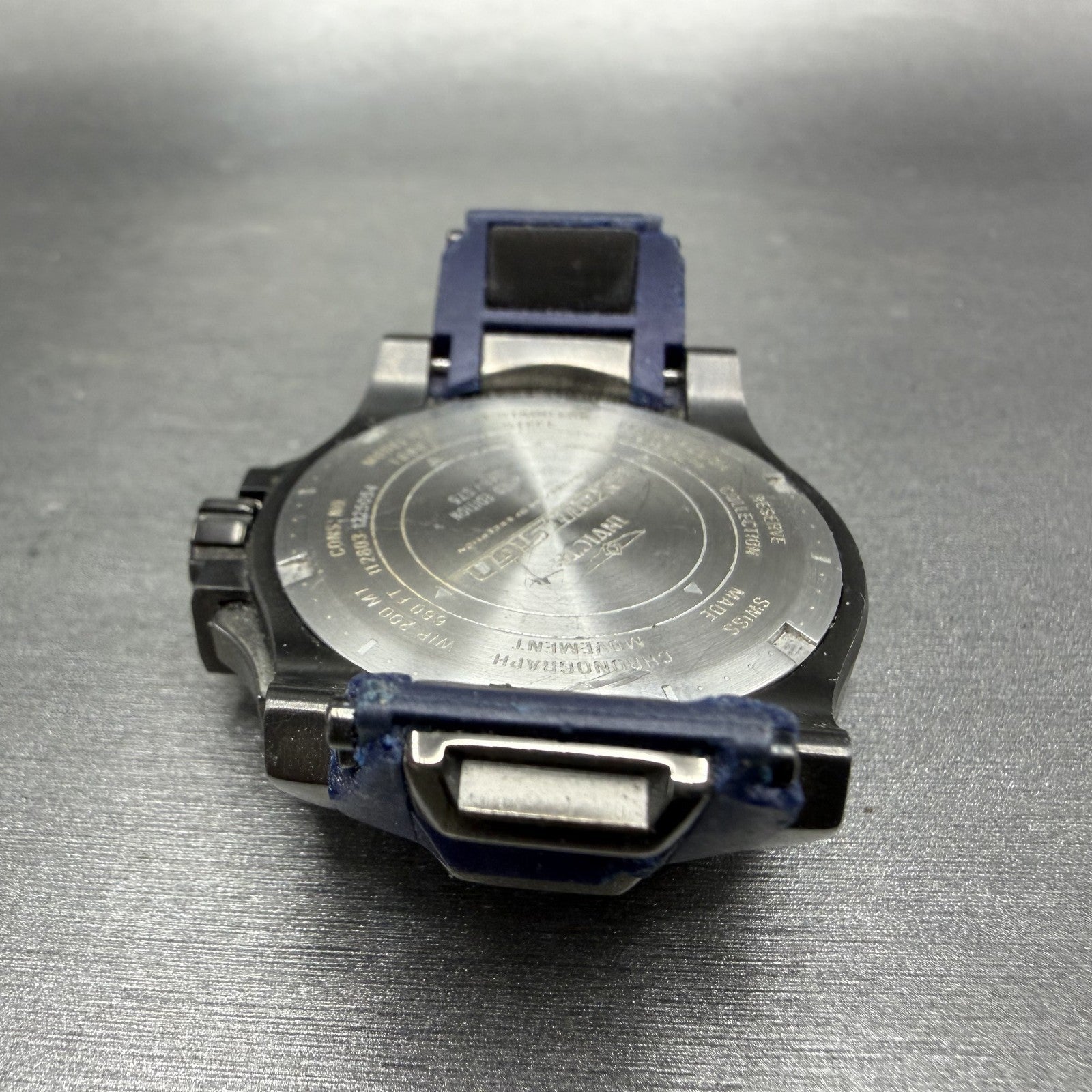 Invicta Excursion Chronograph Watch Women 40mm Blue Dial Daydate 18692 PARTS9