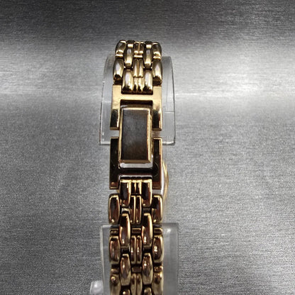 Seiko Watch Women 18mm White Dial Gold Tone Oval 1N01-5C19 New Battery Vintage7