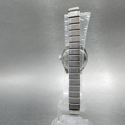 Seiko Automatic Watch Women 23mm White Dial Steel Date Round 42050040 READ!!!!!7