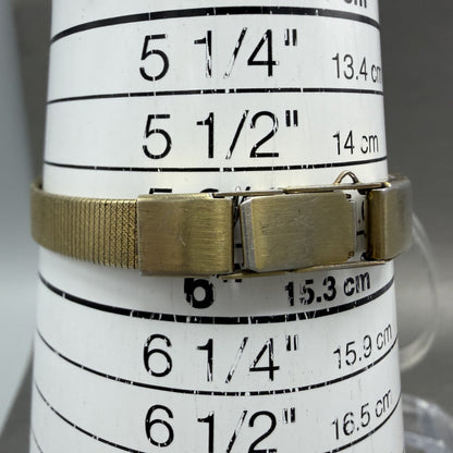 Seiko watch Women 13mm White Dial Gold Tone Rectangle 2e20-6139 New Battery9