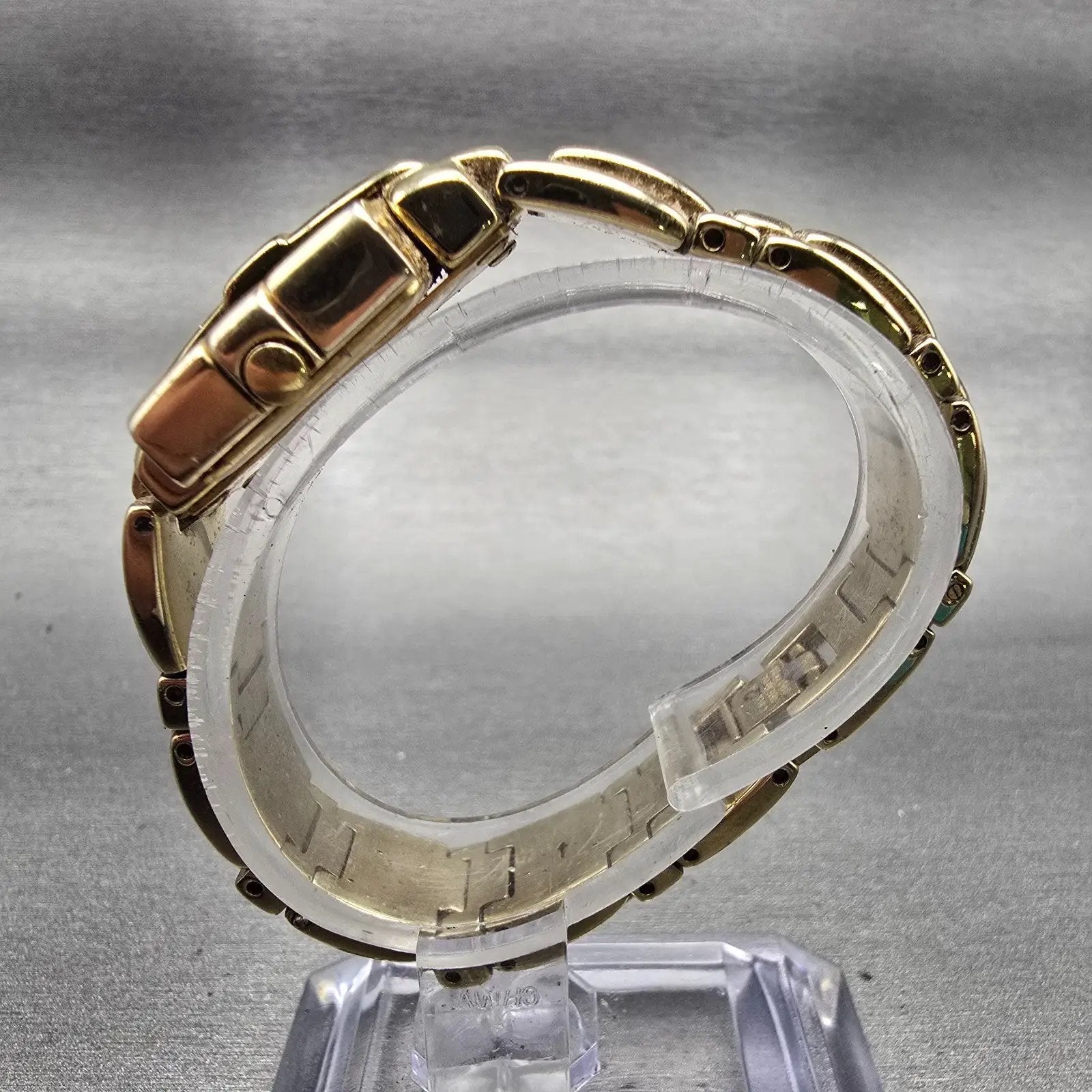 Citizen Elegance Hide Away Watch Women 16mm Black Dial Gold Tone New Battery  jI7