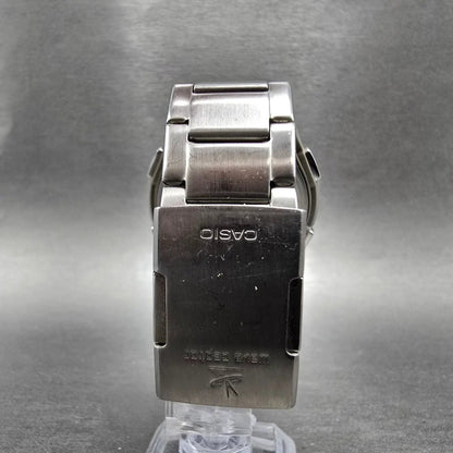 Casio Waveceptor WVQ-M410 Watch Men 43mm Black Dial Silver Date Solar Runs JDM7