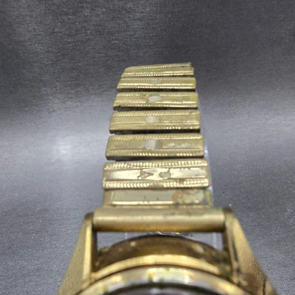Seiko QZ Watch Men 36mm Silver Dial Gold Date Round 0922-8000 PARTS VTG5