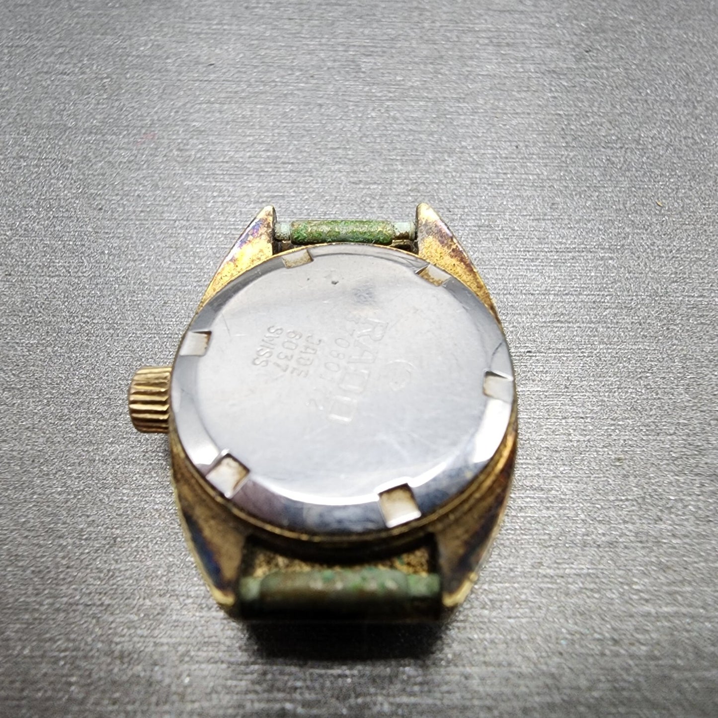 Rado jade Watch Women 19mm Champagne Dial Gold Tone Round Manual Wind Runs10