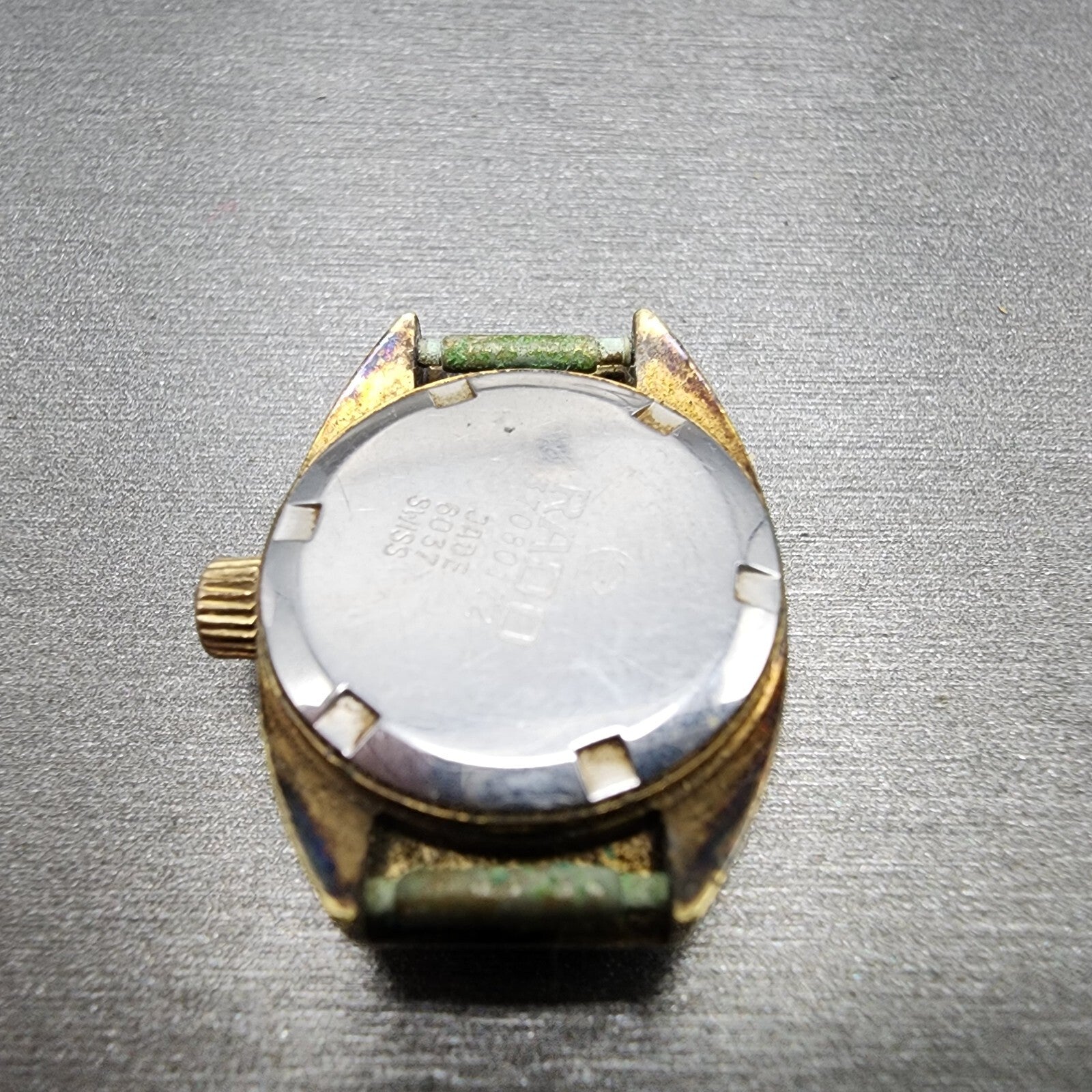 Rado jade Watch Women 19mm Champagne Dial Gold Tone Round Manual Wind Runs10