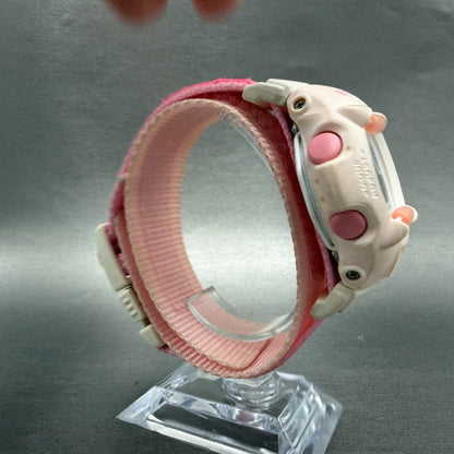 Casio Baby-G Watch Women 42mm Digital White Pink Alarm Chrono BG-530 New Battery8