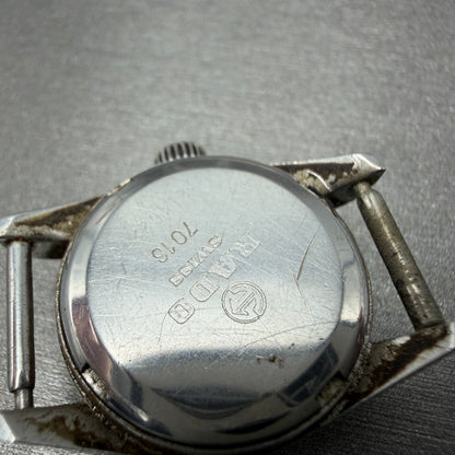 Rado Emile Watch Women 21mm Silver Dial Silver Tone Date Round 7016 Auto PARTS7