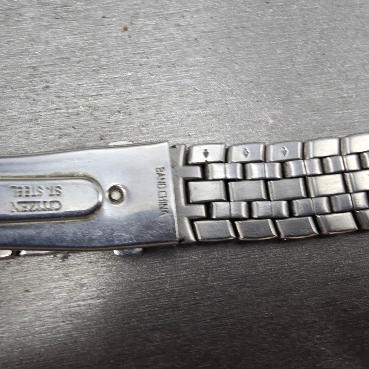 Citizen Bracelet 20mm Stainless Steel Two Tone Tri Folding Clasp VTG READ!!!!!!!12