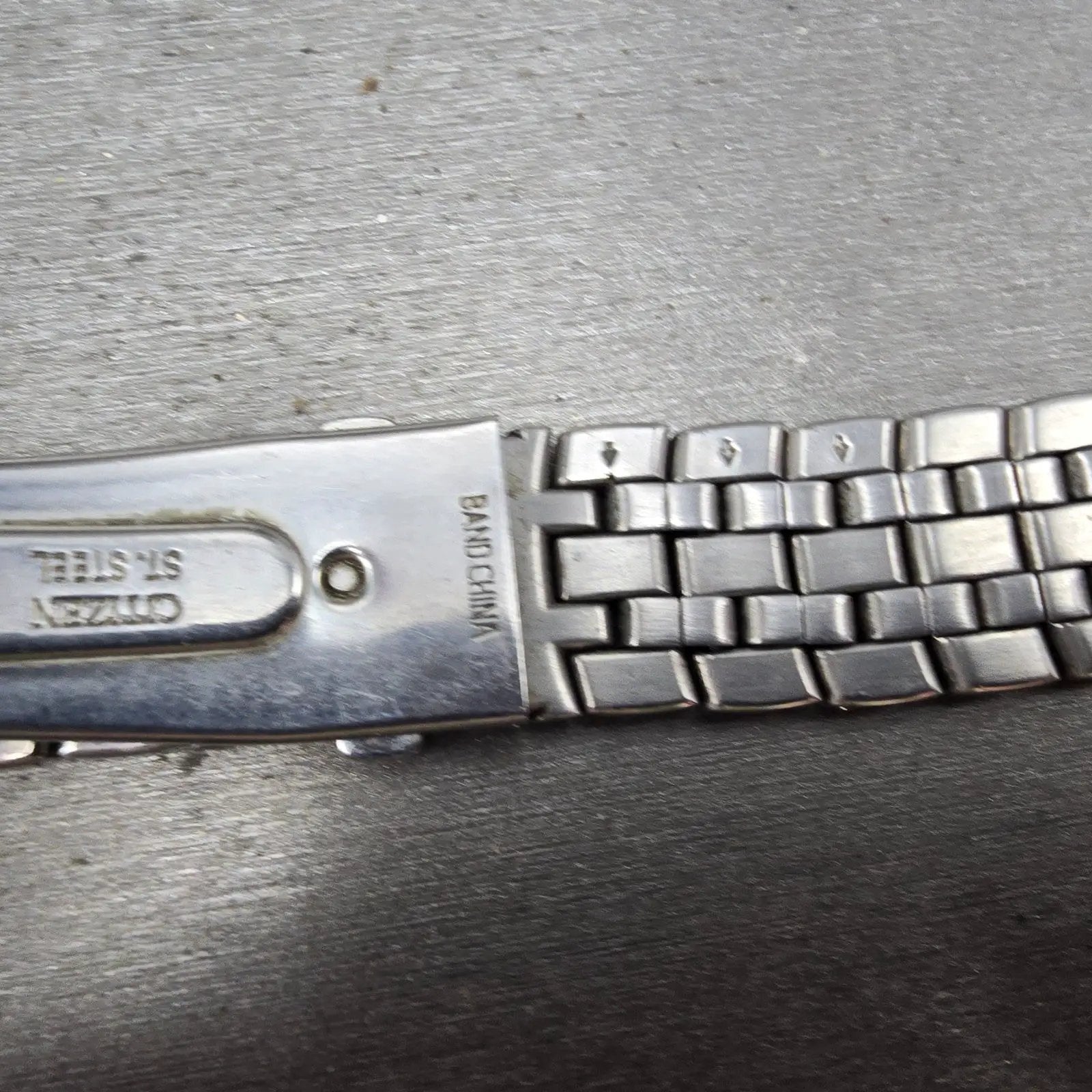 Citizen Bracelet 20mm Stainless Steel Two Tone Tri Folding Clasp VTG READ!!!!!!!12